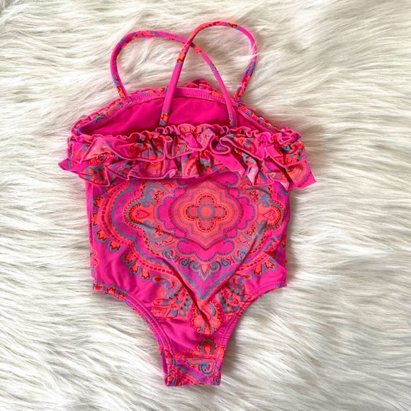 Baby Gap Pretty In Pink Swimsuit 18/24M - Picture 2 of 4